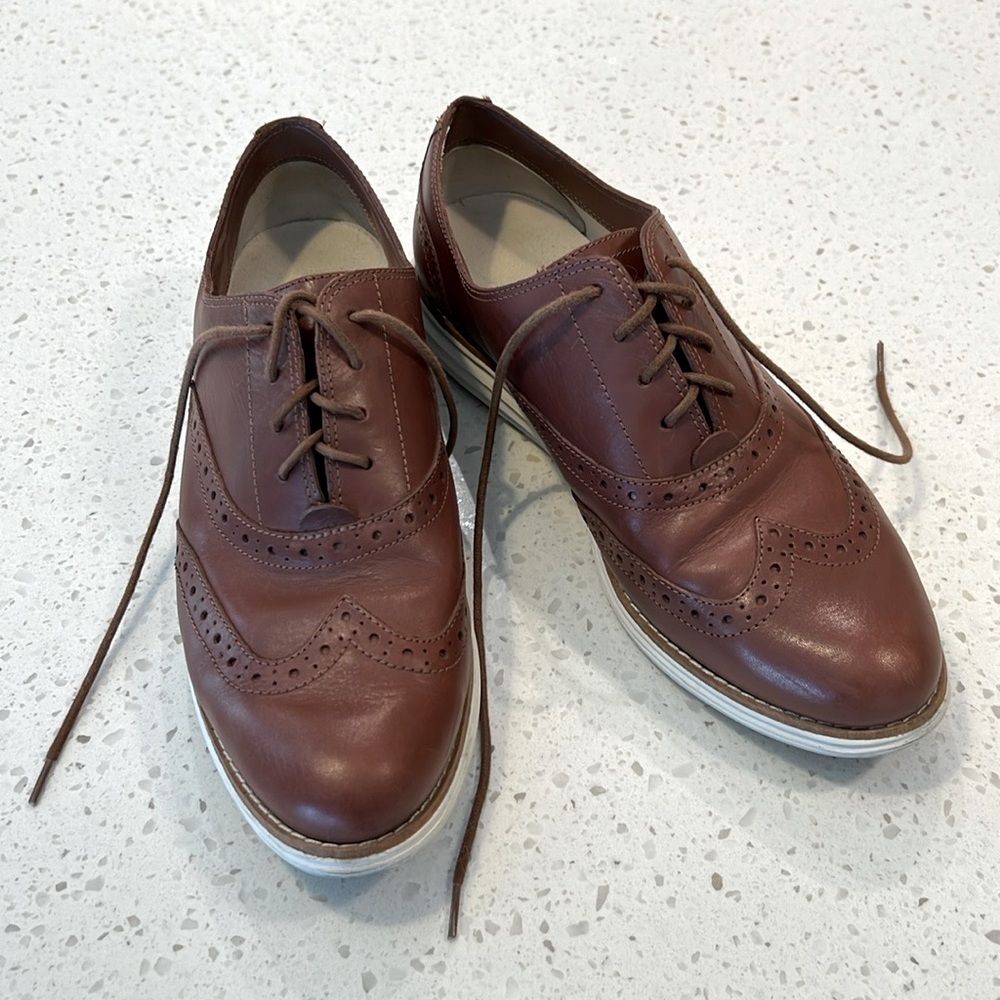 Cole Haan ZeroGrand Leather Sneakers Brown